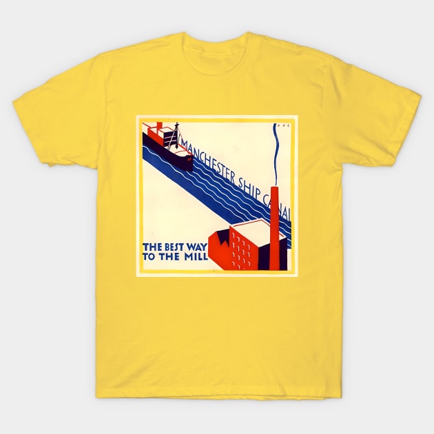 Manchester England Ship Canal T-Shirt by Desert Owl Designs
